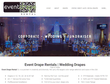 Tablet Screenshot of eventdraperental.com